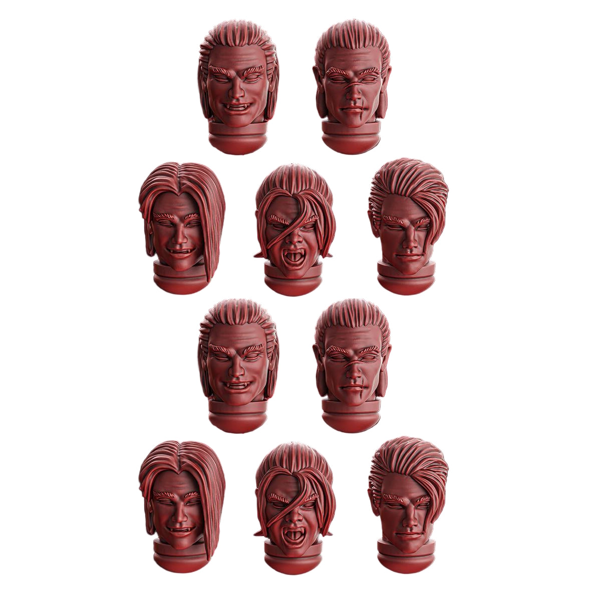 Crimson Wings Male Heads