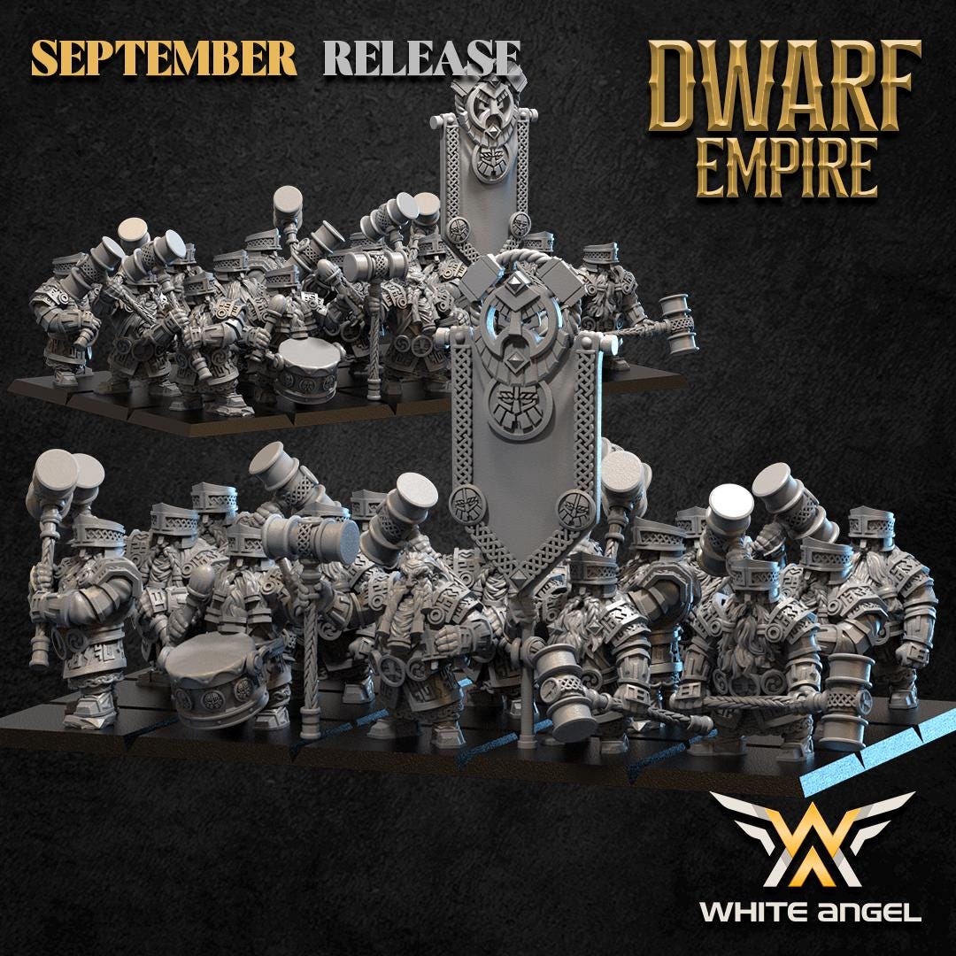 Ironhammers | Dwarf Empire | by White Angel Miniatures | Fantasy | DnD | Tabletop Games | Wargaming | Miniature