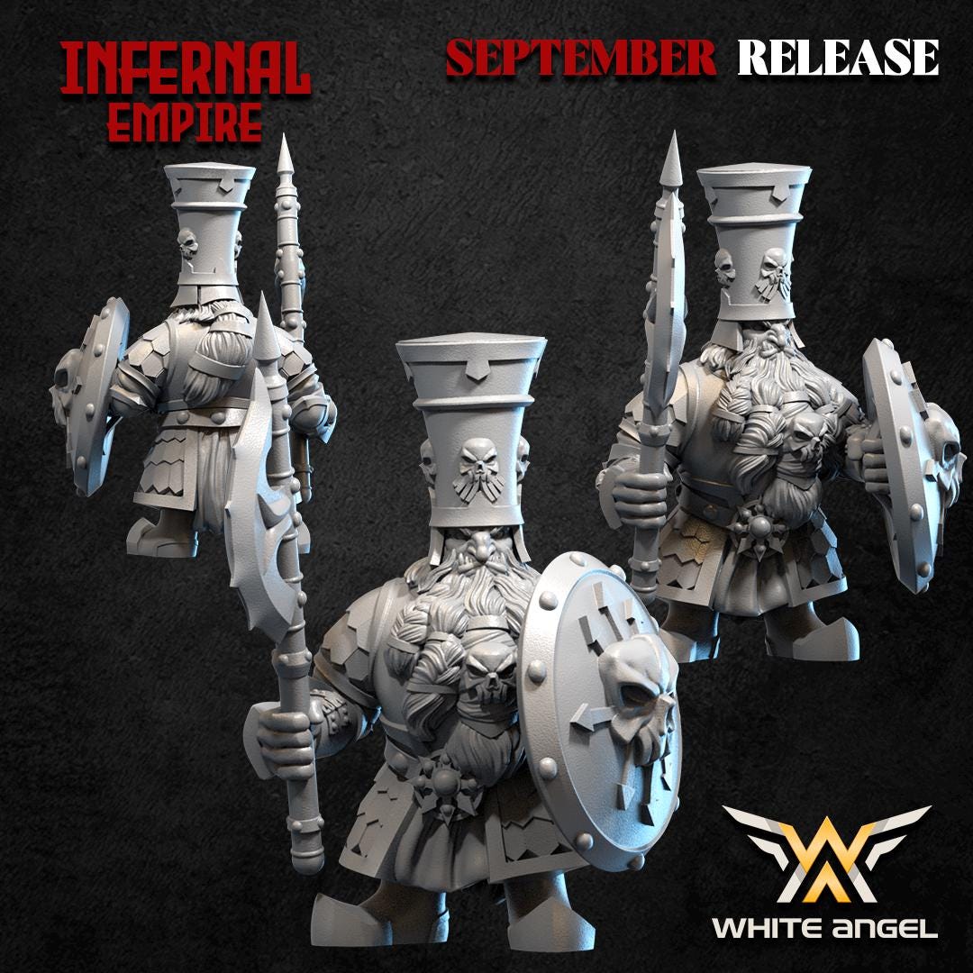 Infernal Guard | Infernal Empire | by White Angel Miniatures | Fantasy | DnD | Tabletop Games | Wargaming | Miniature