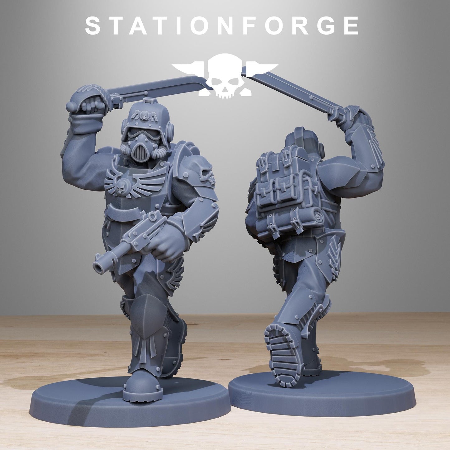 GrimGuard Elites | Stationforge | Tabletop Wargaming Miniature Grim Dark Sci-Fi Proxy