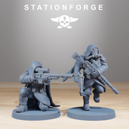 GrimGuard Marksmen | Stationforge | Tabletop Wargaming Miniature Grim Dark Sci-Fi Proxy