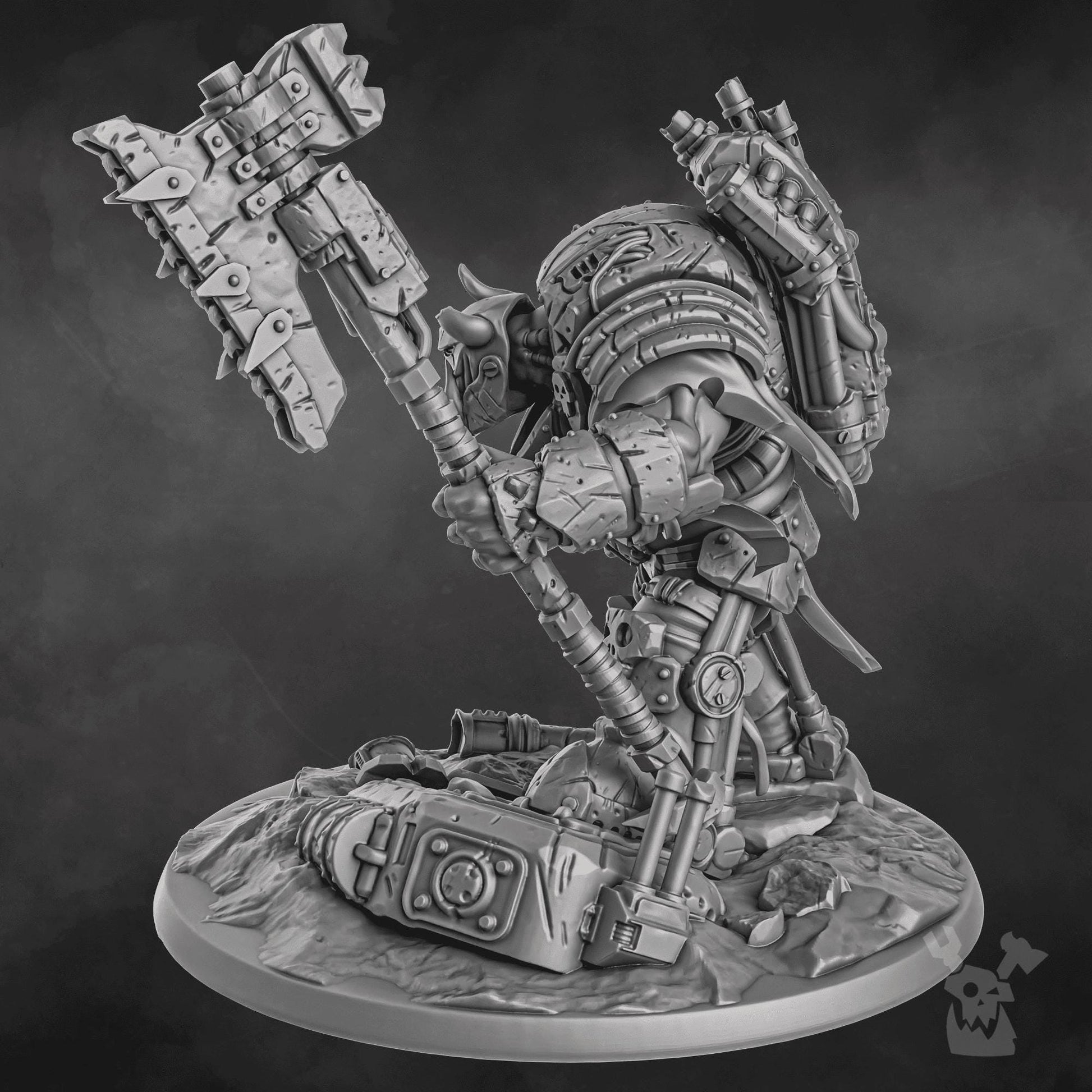 Bull&#39;War Boss • DakkaDakka.store • Tabletop Wargaming Miniature Grim-Dark Sci-Fi Proxy