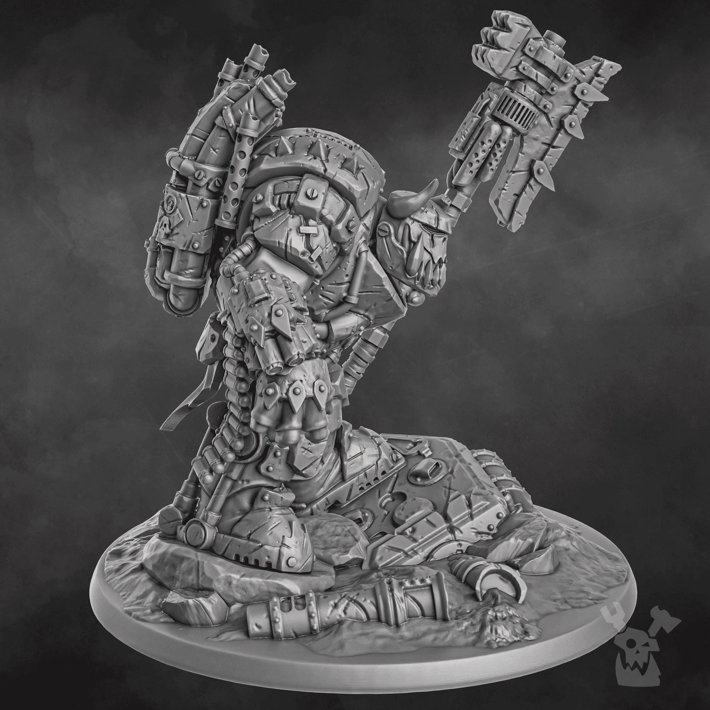 Bull&#39;War Boss • DakkaDakka.store • Tabletop Wargaming Miniature Grim-Dark Sci-Fi Proxy