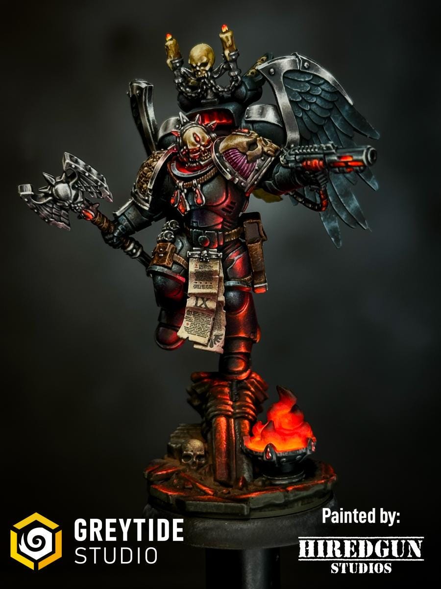 Battle Priest Pack | Crimson Lords | Upgrades | Greytide Studio | Tabletop Wargaming Miniature Grim-Dark Sci-Fi Proxy