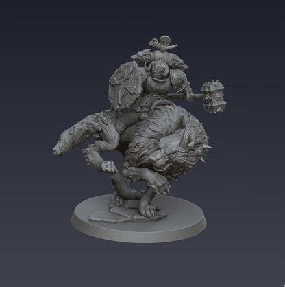 Space Viking Storm Wolf Cavalry - Cyberbrush 3D - Tabletop Wargaming Miniature Grim-Dark Sci-Fi Proxy