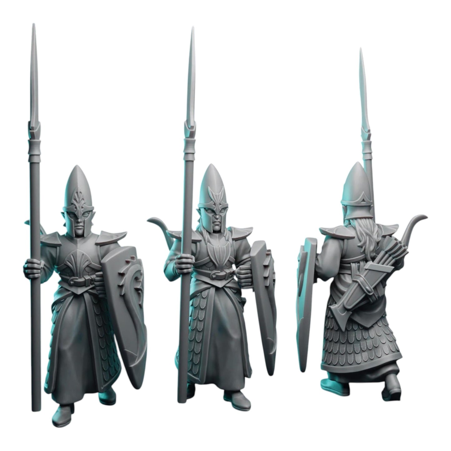 Ocean Guard (x12) | by Pink Dragon Miniatures | Fantasy Wargaming Proxy | Tabletop Games | Resin Miniatures