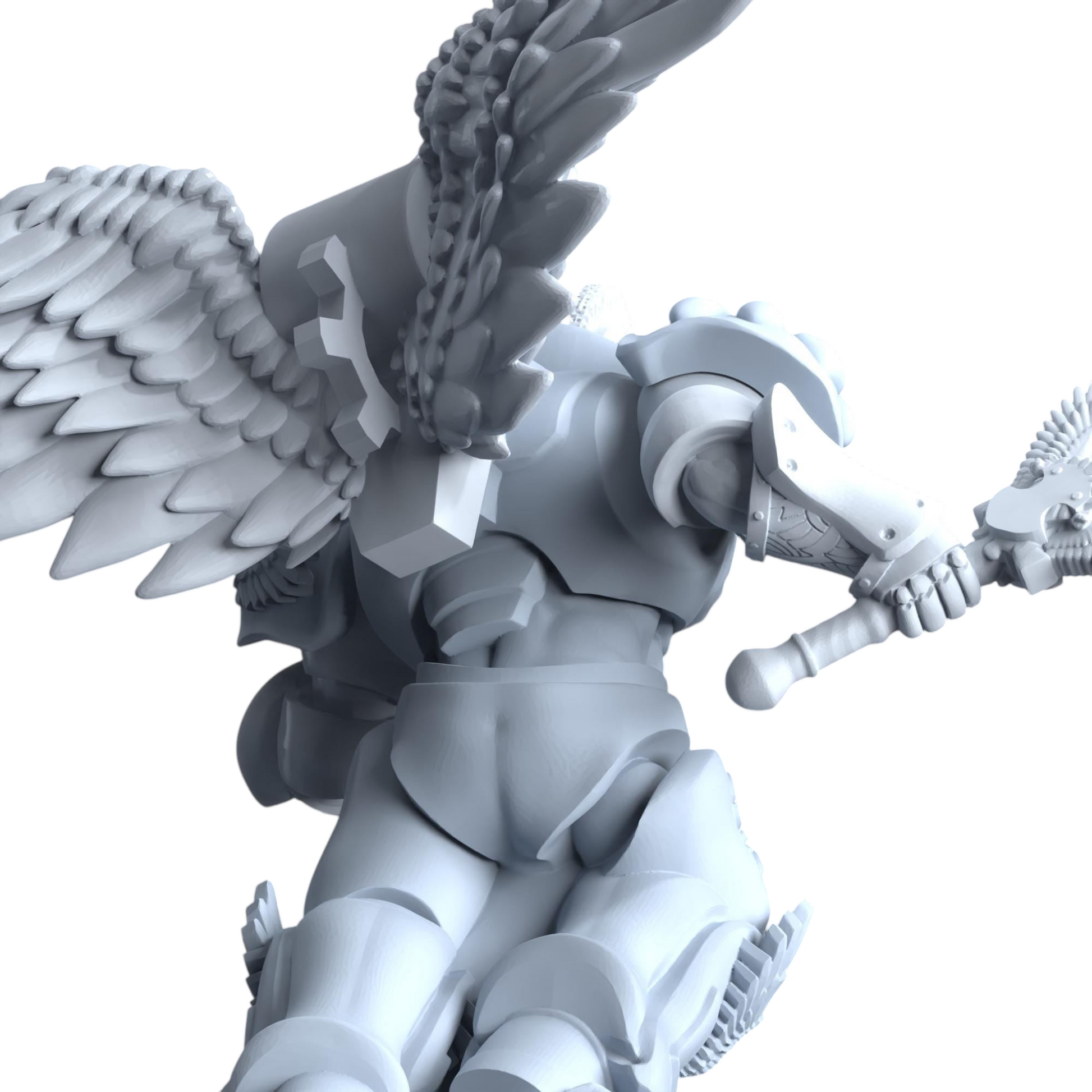Winged Blood Guard | Printerra Studios | Tabletop Wargaming Miniature Grim Dark Sci-Fi Proxy