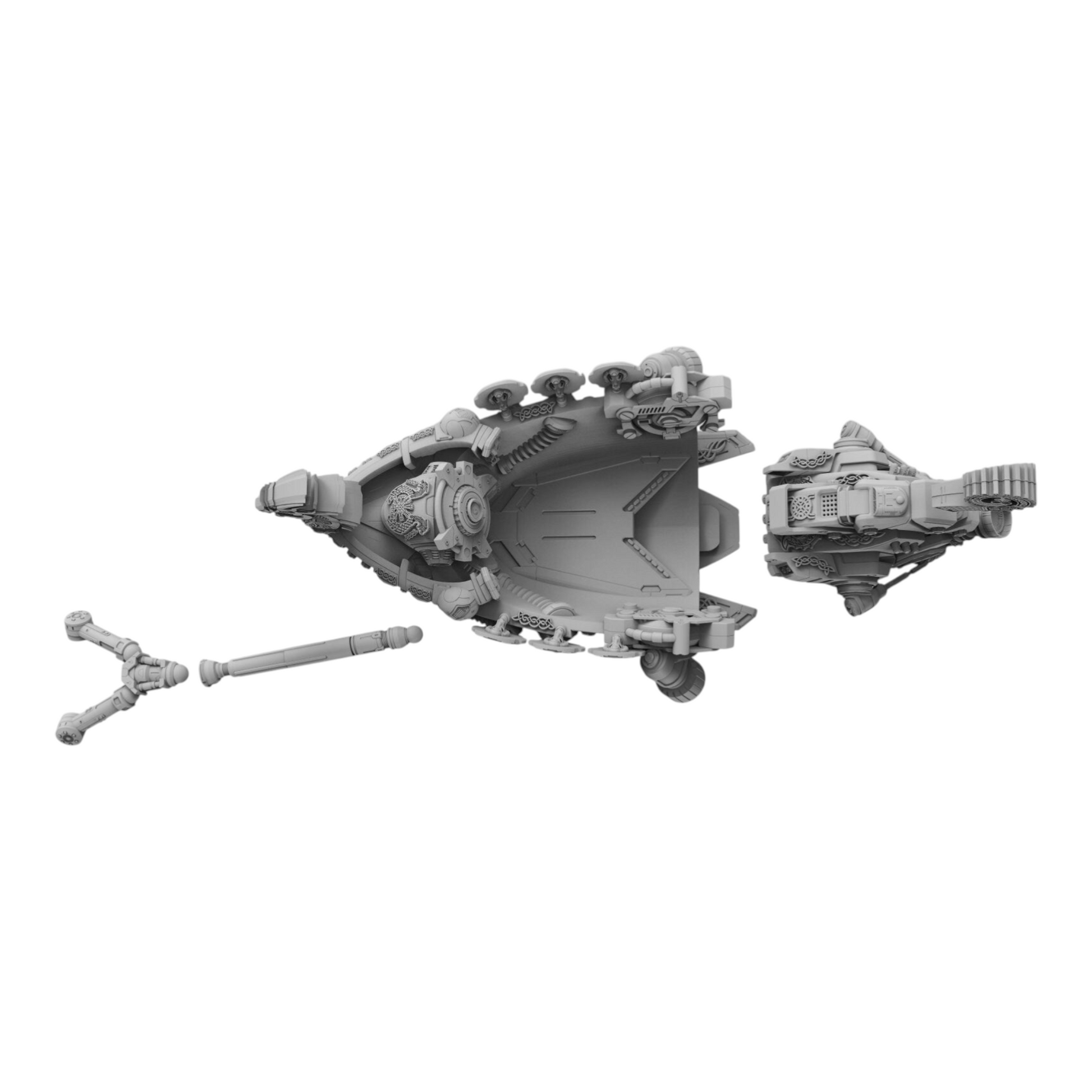 Asgardian Endre Isklaw on the Bear Chariot - Atlan Forge - Tabletop Wargaming Miniature Sci-Fi/Proxy/Modular