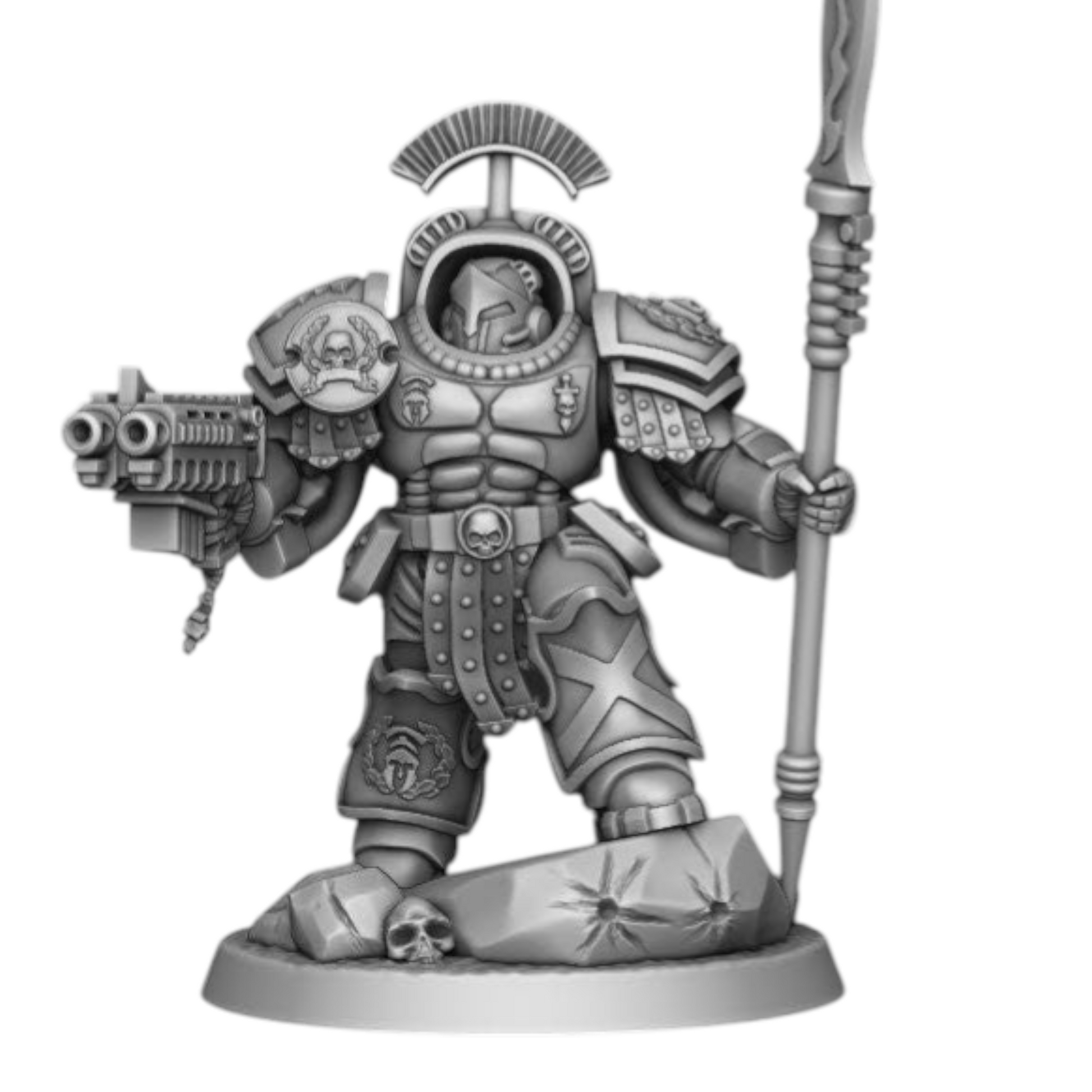 Sons of Spartania - Heavy Squad - DMG Minis - Tabletop Wargaming Miniature Sci-Fi/Fantasy/Chaos/Daemon/Proxy