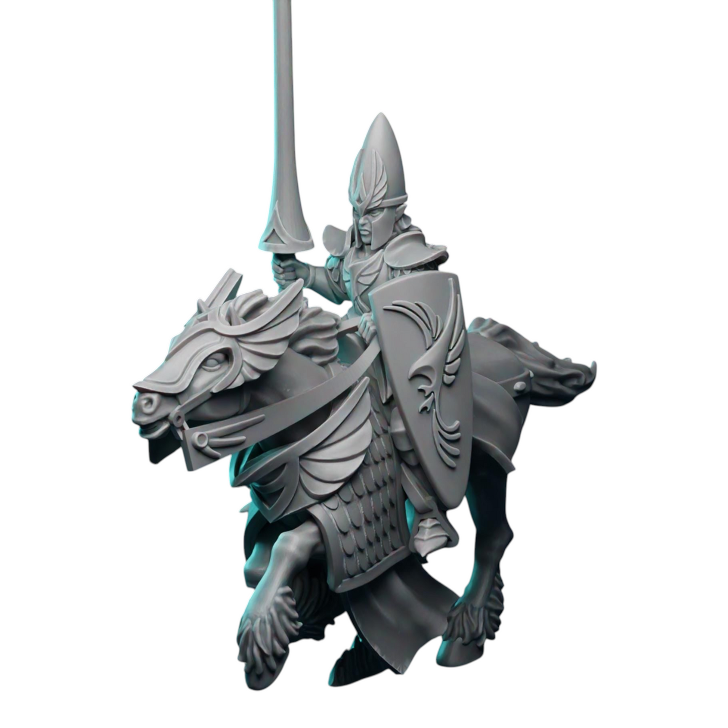 Silver Knights (x5) | by Pink Dragon Miniatures | Fantasy Wargaming Proxy | Tabletop Games | Resin Miniatures