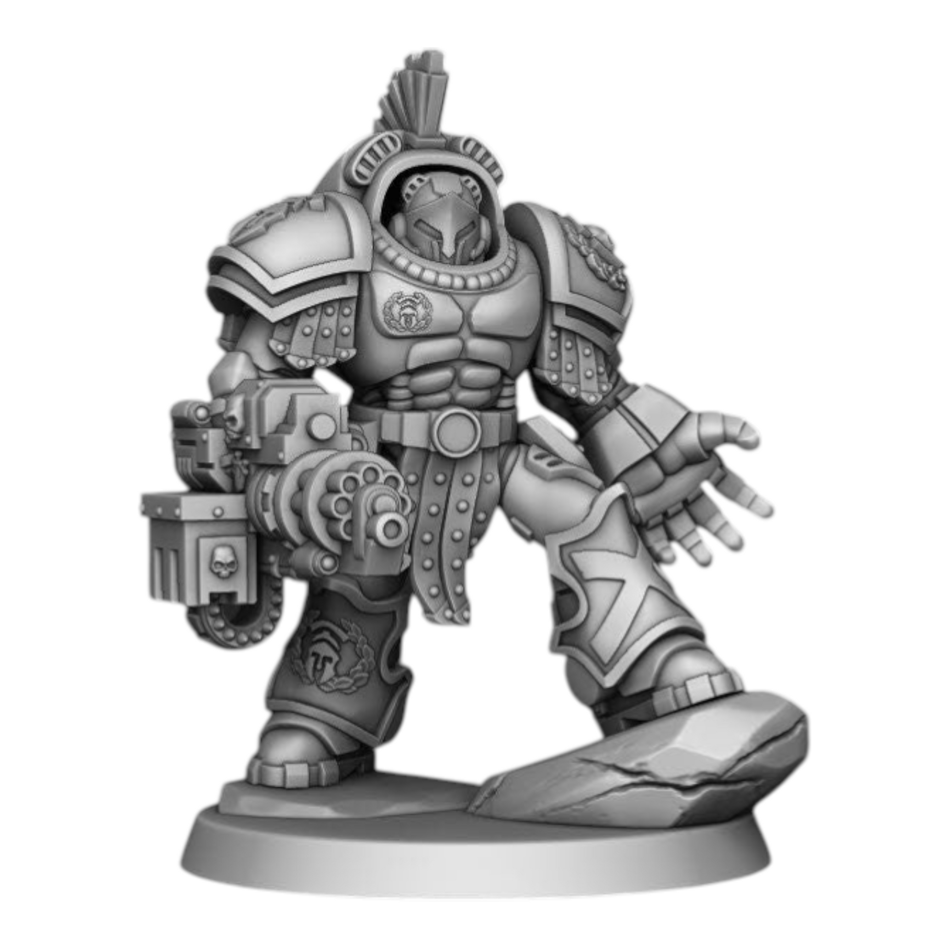 Sons of Spartania - Heavy Squad - DMG Minis - Tabletop Wargaming Miniature Sci-Fi/Fantasy/Chaos/Daemon/Proxy