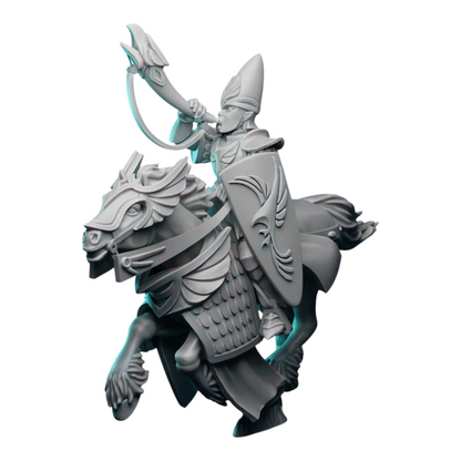 Silver Knights (x5) | by Pink Dragon Miniatures | Fantasy Wargaming Proxy | Tabletop Games | Resin Miniatures