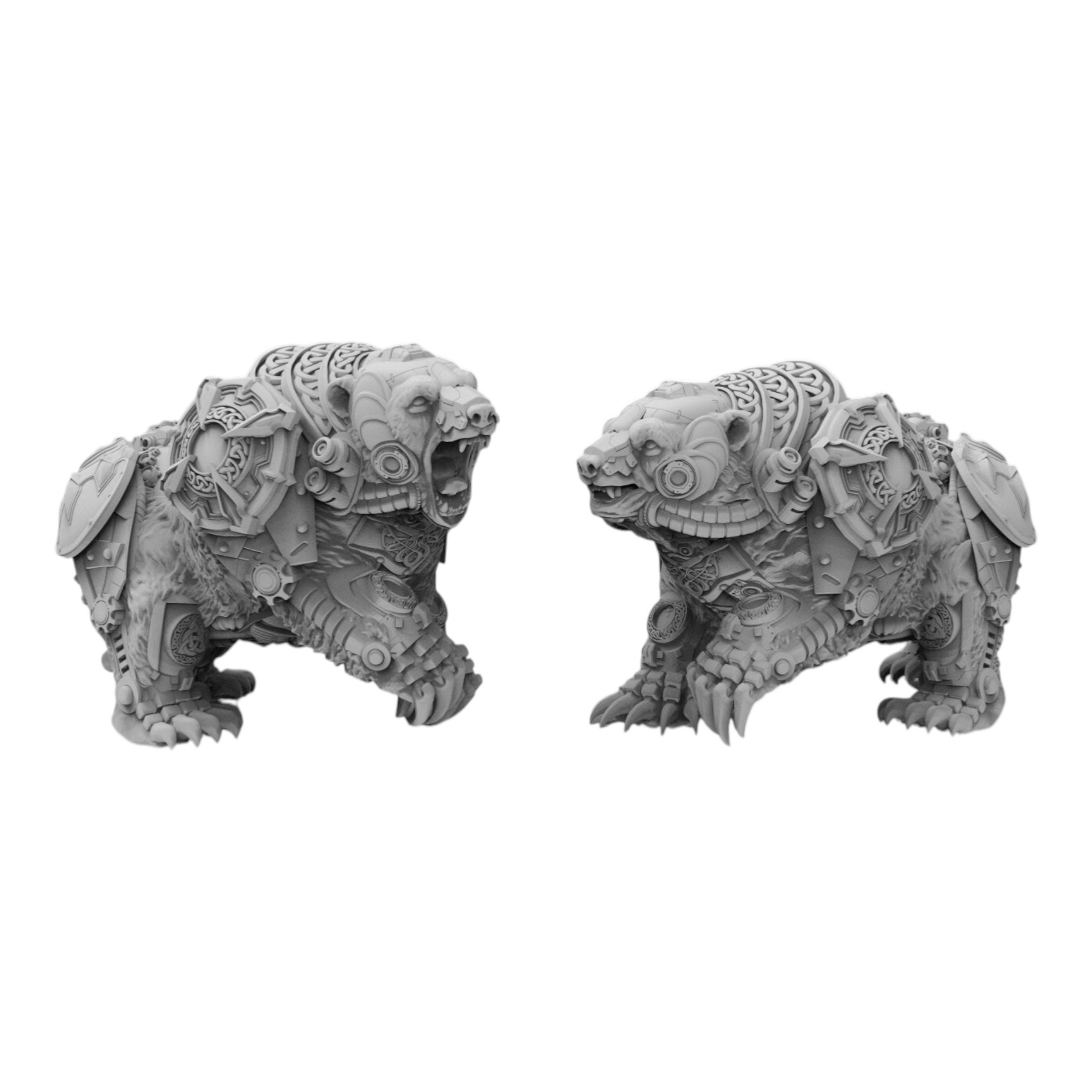 Asgardian Endre Isklaw on the Bear Chariot - Atlan Forge - Tabletop Wargaming Miniature Sci-Fi/Proxy/Modular