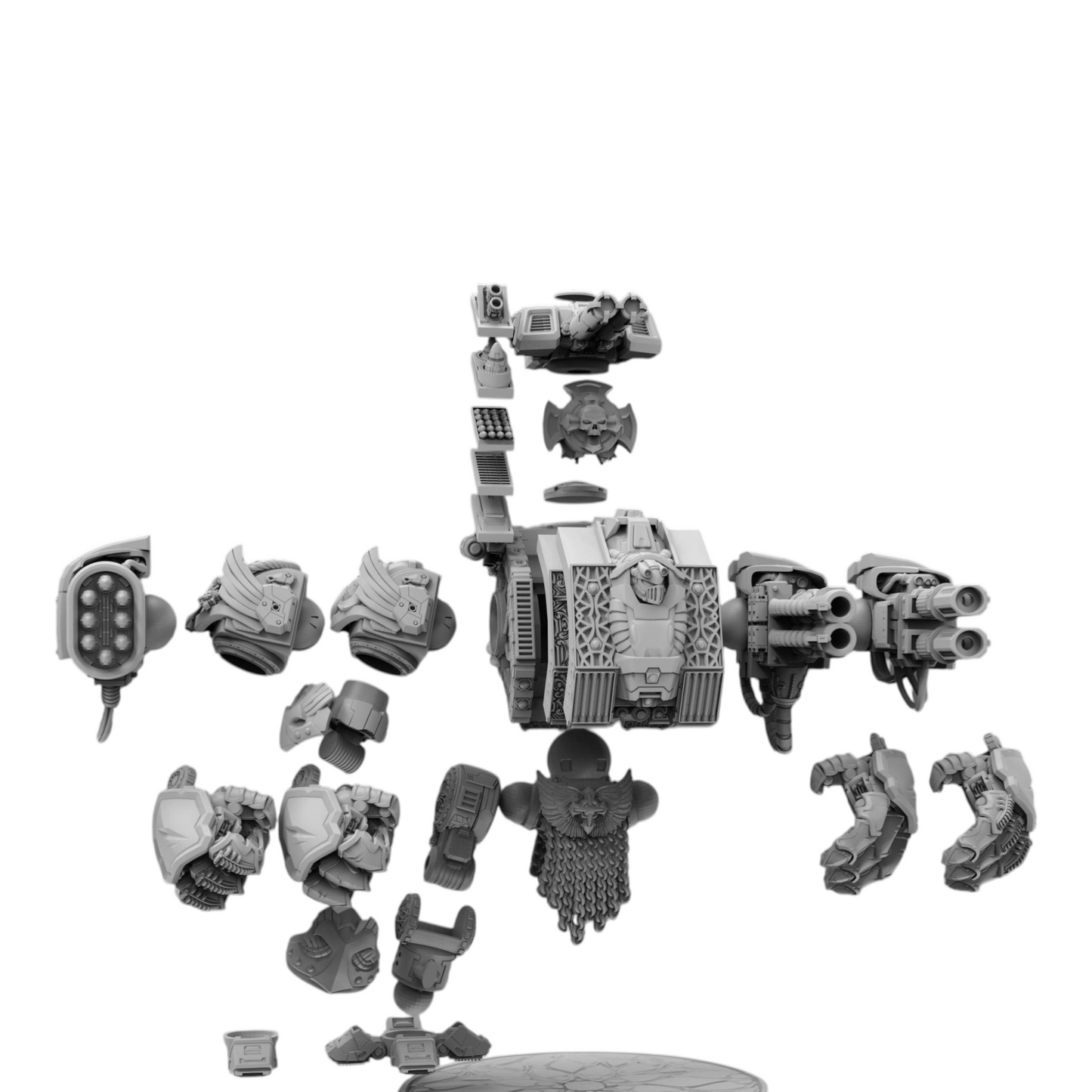 Templar Crusader Dreadnought - Atlan Forge - Tabletop Wargaming Miniature Sci-Fi/Proxy/Modular