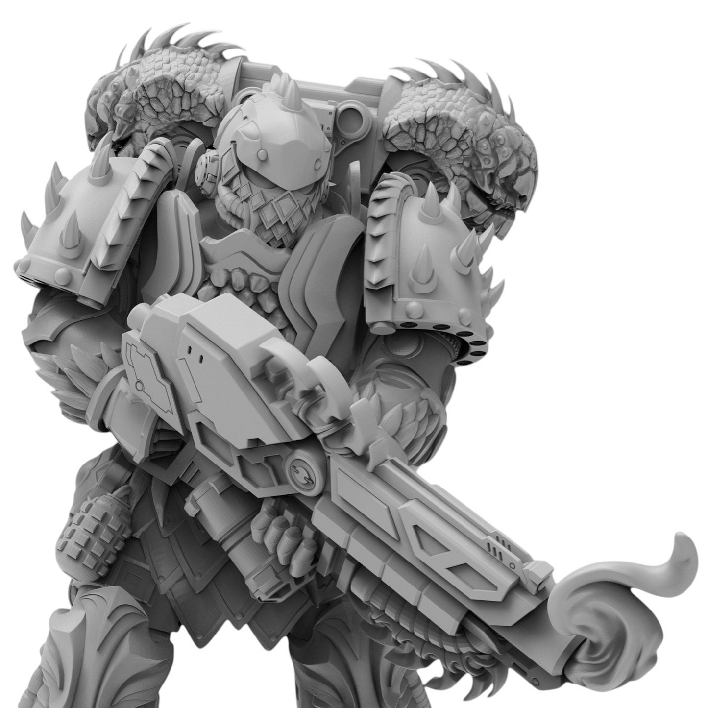 Dragon Knights Wardens - Atlan Forge - Tabletop Wargaming Miniature Sci-Fi Chaos Daemon Proxy Modular