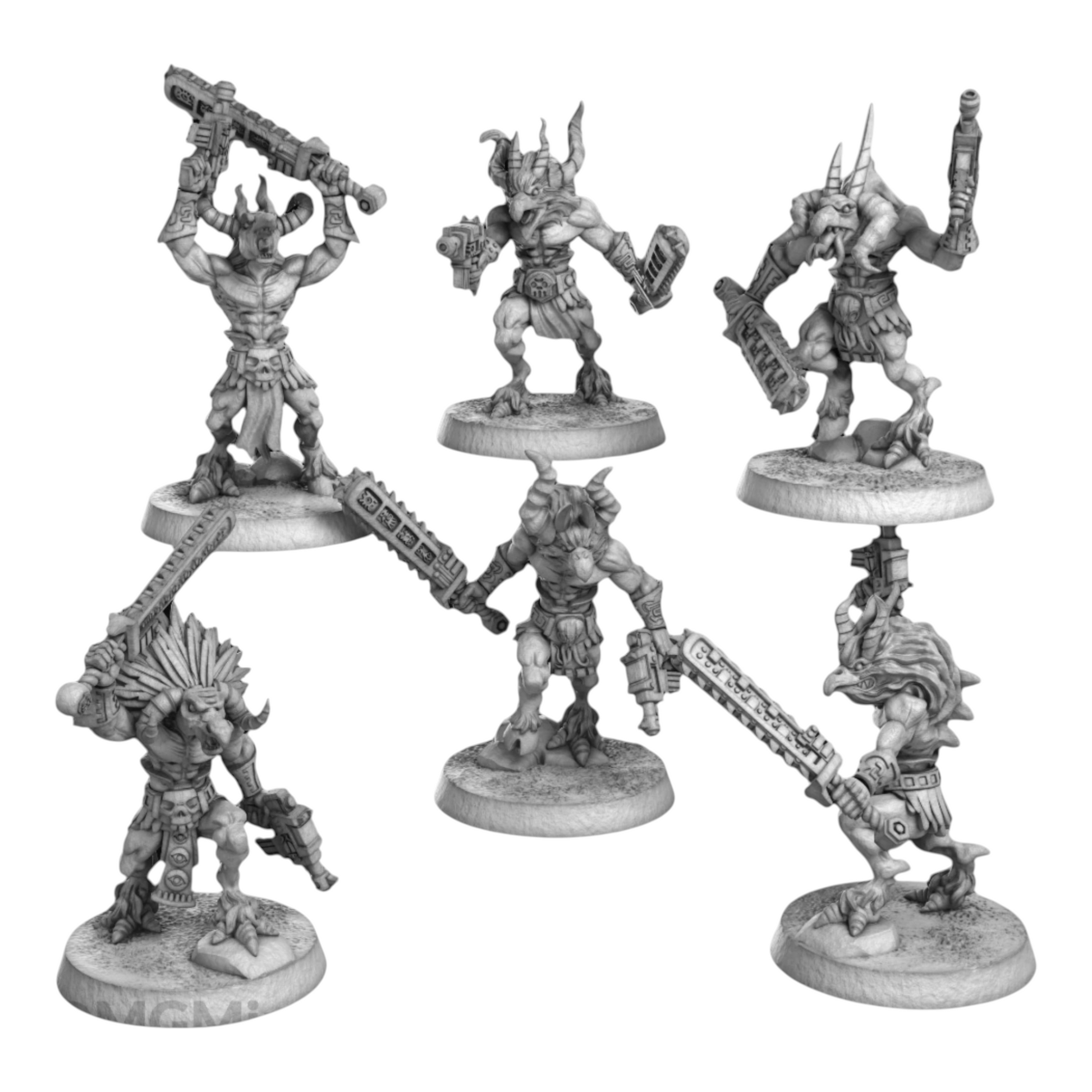 1K Hijos - Quetzl-gors - DMG Minis - Tabletop Wargaming Miniature Sci-Fi/Fantasy/Chaos/Daemon/Proxy