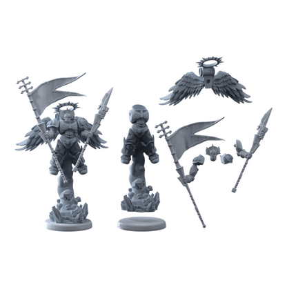 Winged Blood Guard | Printerra Studios | Tabletop Wargaming Miniature Grim Dark Sci-Fi Proxy