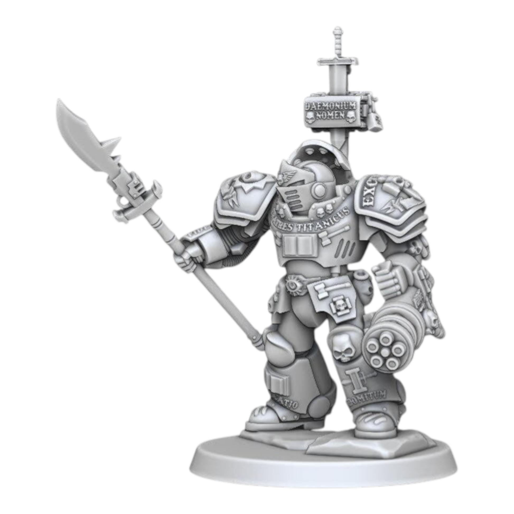 Silver Wardens - Heavy Soldier Squad - DMG Minis - Tabletop Wargaming Miniature Sci-Fi/Fantasy/Daemon/Proxy