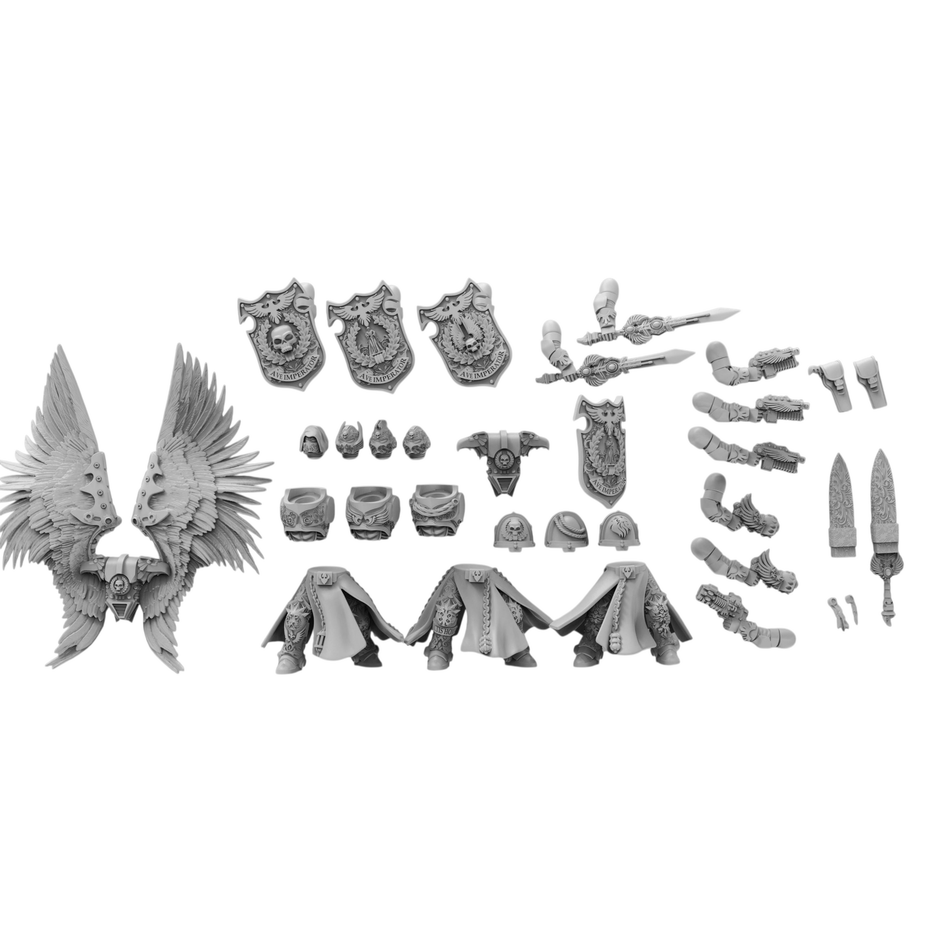 Angelic Veterans - Atlan Forge - Tabletop Wargaming Miniature Sci-Fi Proxy Modular
