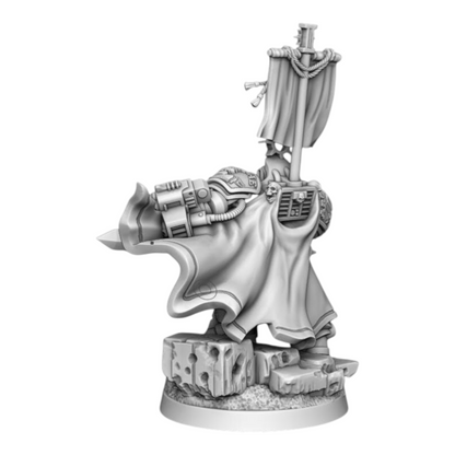 Silver Wardens - Heavy Brother Captain - DMG Minis - Tabletop Wargaming Miniature Sci-Fi/Daemon/Proxy