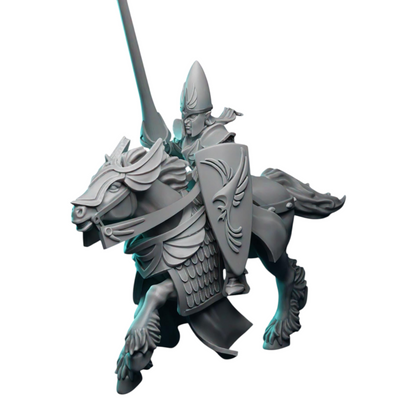 Silver Knights (x5) | by Pink Dragon Miniatures | Fantasy Wargaming Proxy | Tabletop Games | Resin Miniatures