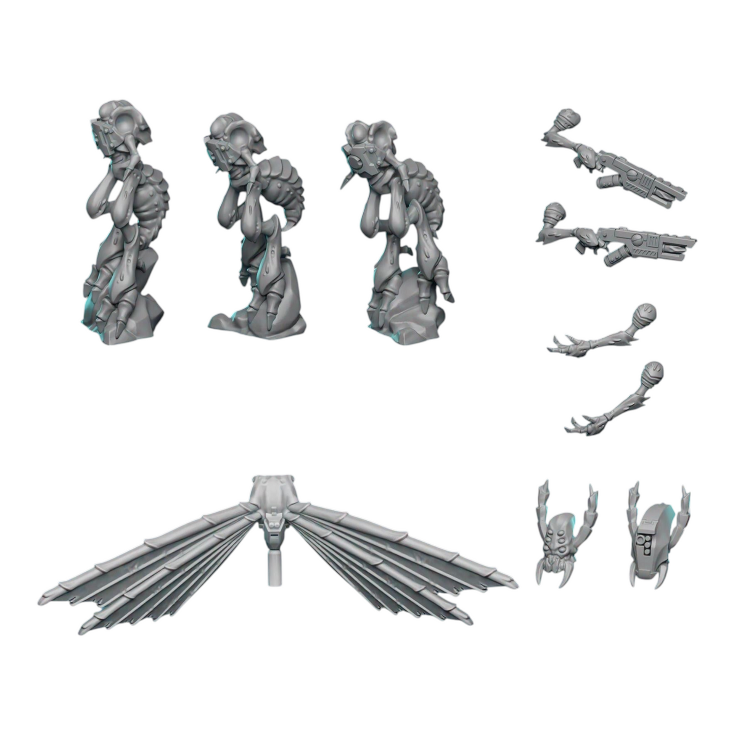 Insectoid Helper Kill Squad | by Shaso Picasso | Wargaming Proxy | Tabletop Games | Resin Miniatures
