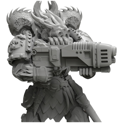Dragon Knights Wardens - Atlan Forge - Tabletop Wargaming Miniature Sci-Fi Chaos Daemon Proxy Modular