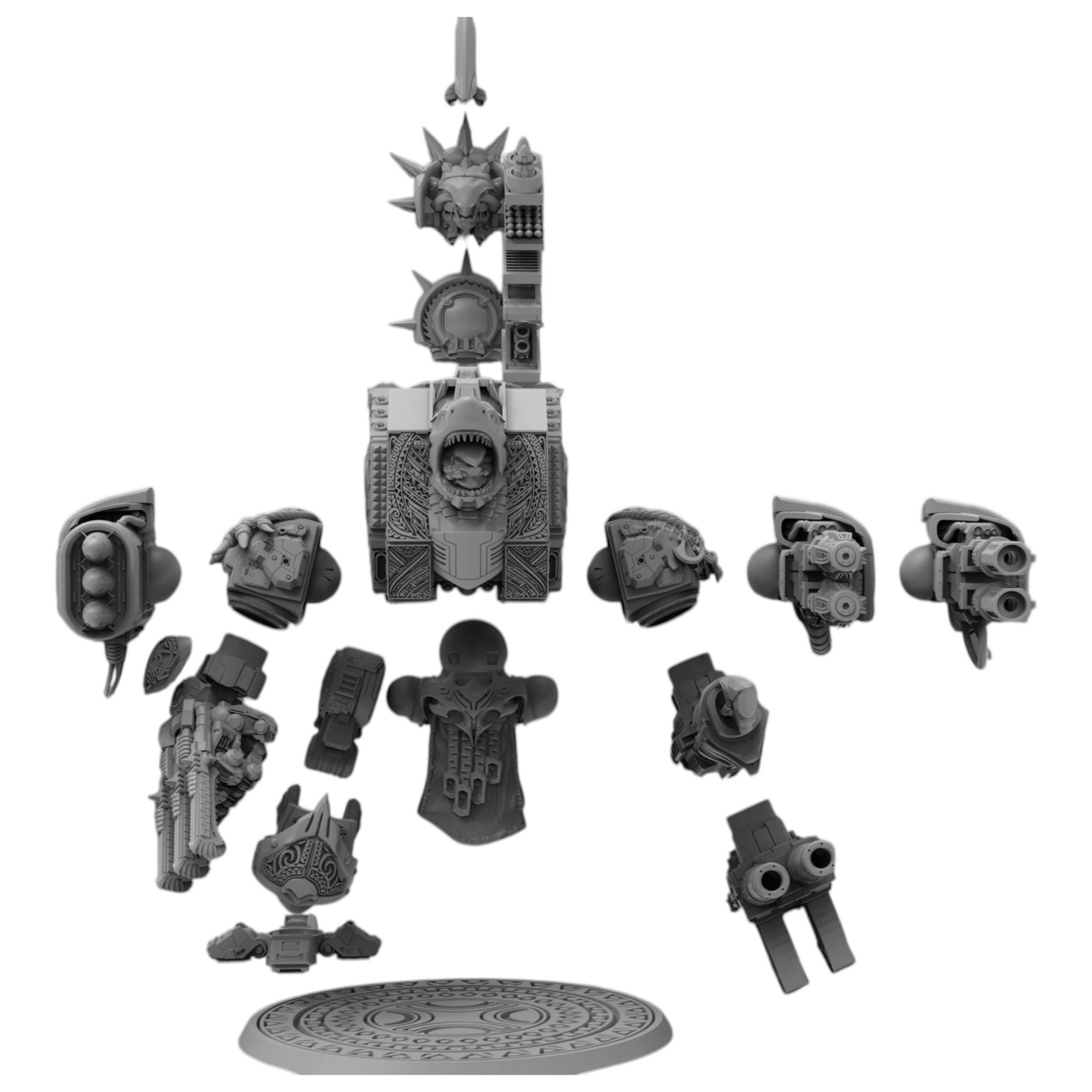 Wai Toa Wandering Ancestors Dreadnought - Atlan Forge - Tabletop Wargaming Miniature Sci-Fi/Proxy/Modular
