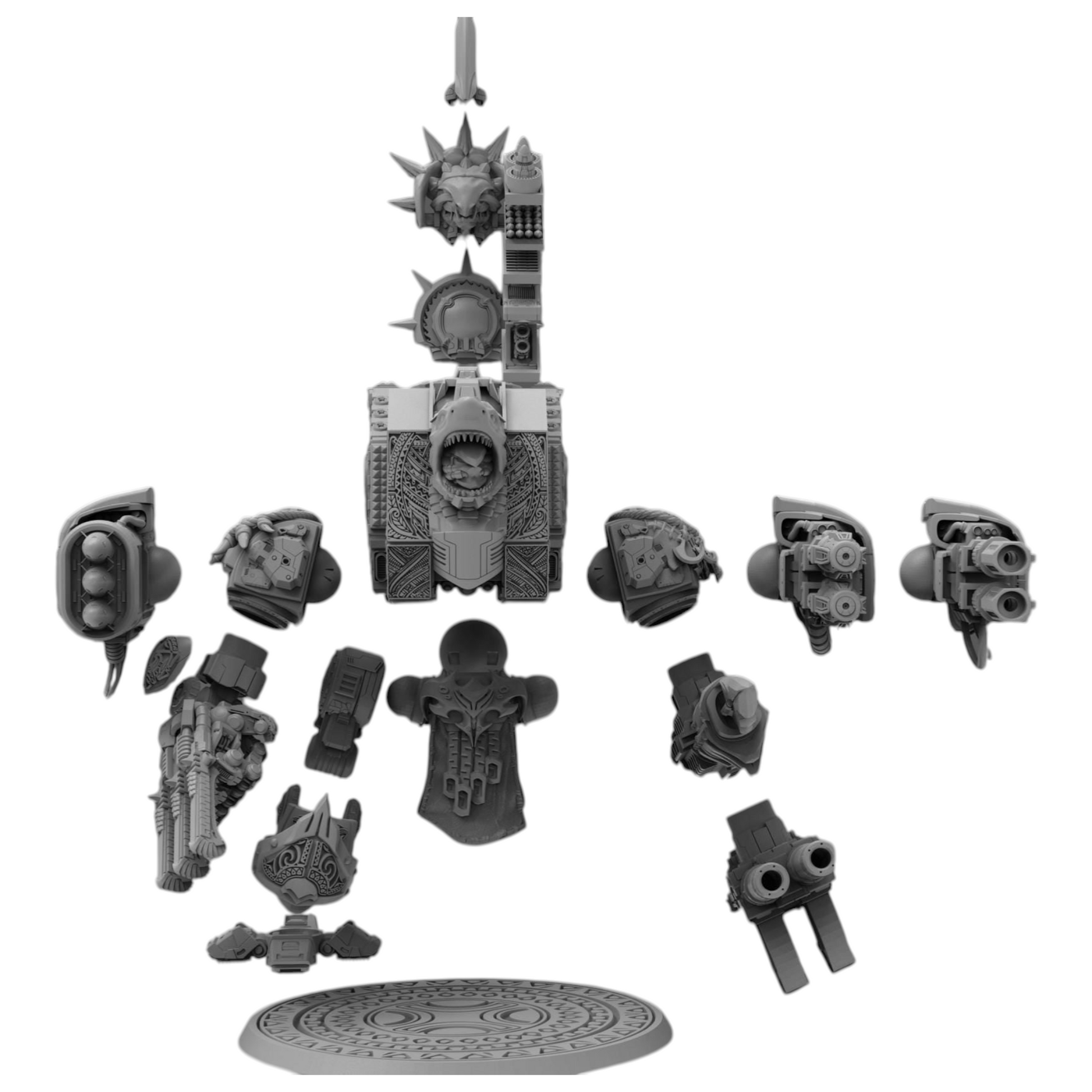 Wai Toa Wandering Ancestors Dreadnought - Atlan Forge - Tabletop Wargaming Miniature Sci-Fi/Proxy/Modular