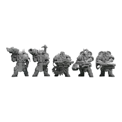 Templar Knight Angelic Retributors - Atlan Forge - Tabletop Wargaming Miniature Sci-Fi Proxy Modular