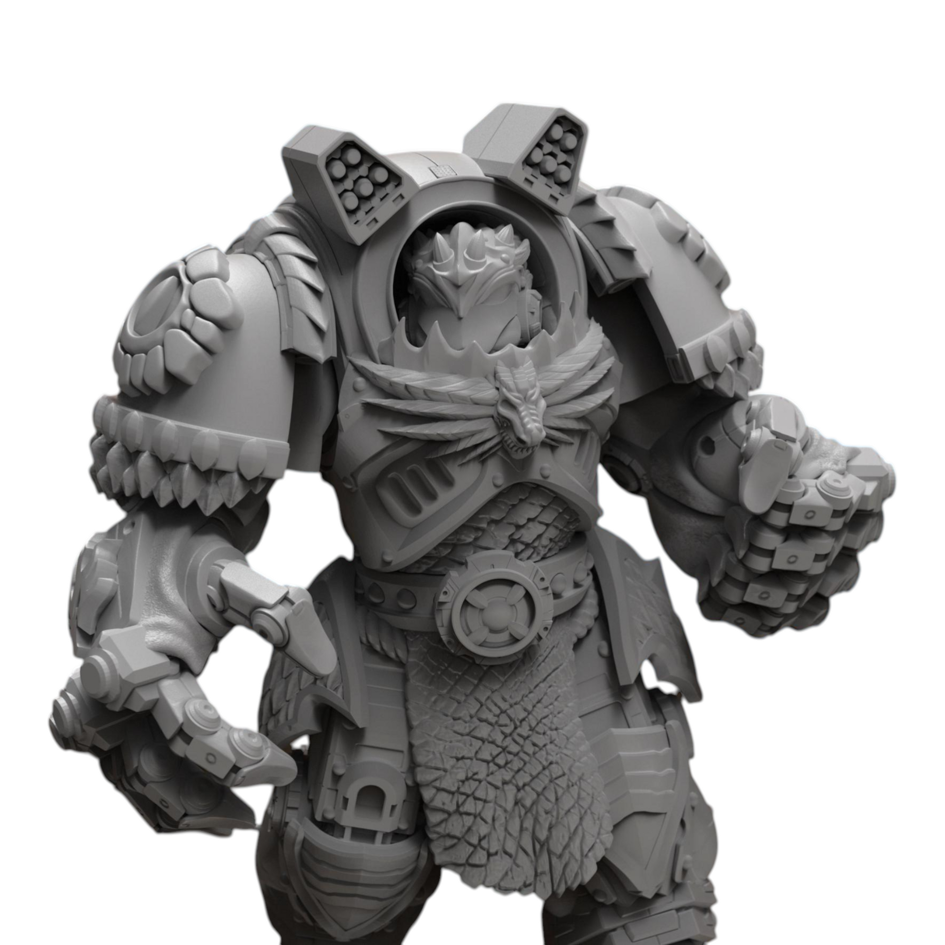 Dragon Knights Assault Infernos - Atlan Forge - Tabletop Wargaming Miniature Sci-Fi Chaos Daemon Proxy Modular