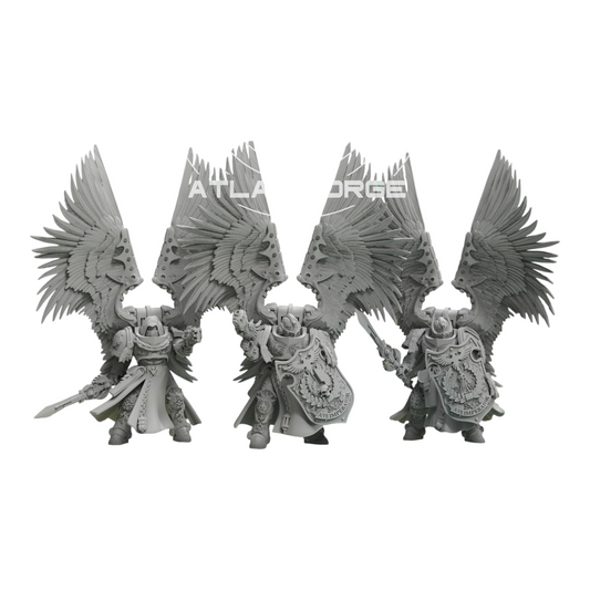Angelic Veterans - Atlan Forge - Tabletop Wargaming Miniature Sci-Fi Proxy Modular