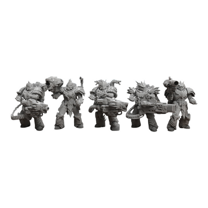Dragon Knights Incinerators - Atlan Forge - Tabletop Wargaming Miniature Sci-Fi Chaos Daemon Proxy Modular