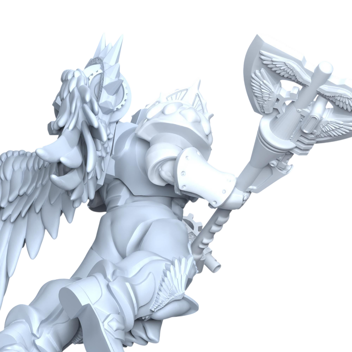 Winged Blood Guard | Printerra Studios | Tabletop Wargaming Miniature Grim Dark Sci-Fi Proxy