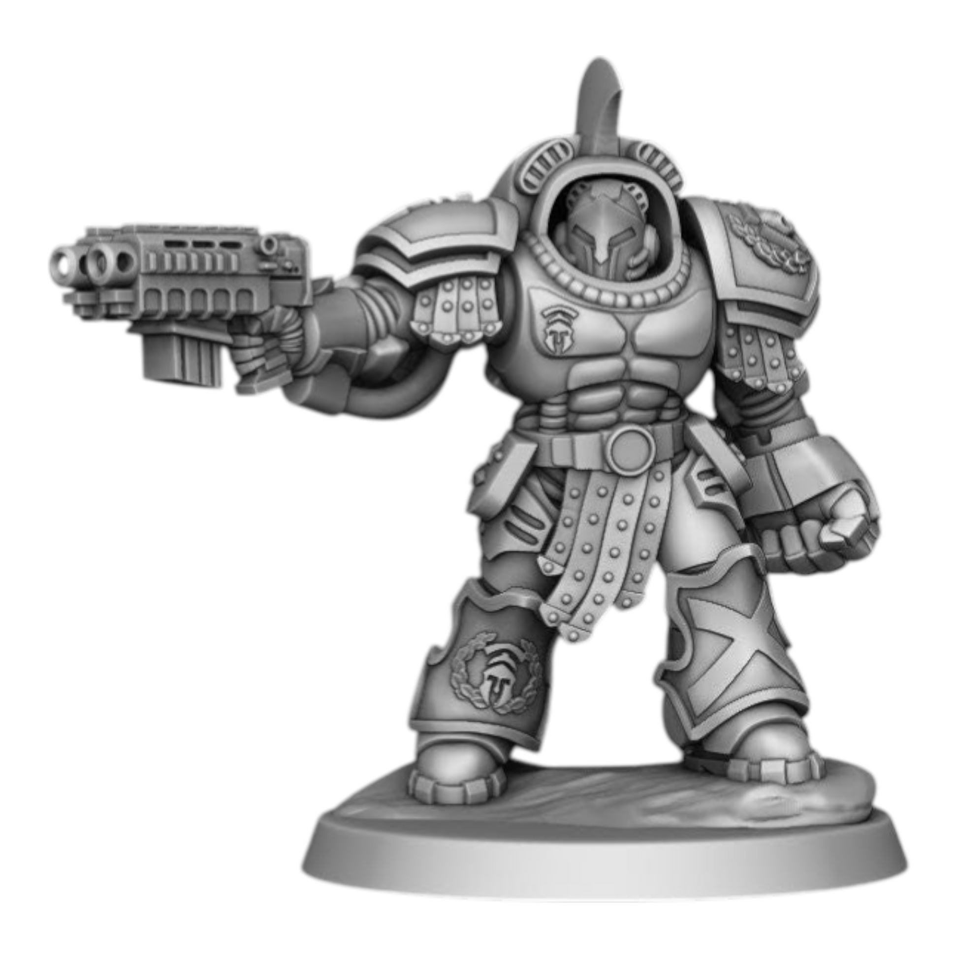 Sons of Spartania - Heavy Squad - DMG Minis - Tabletop Wargaming Miniature Sci-Fi/Fantasy/Chaos/Daemon/Proxy