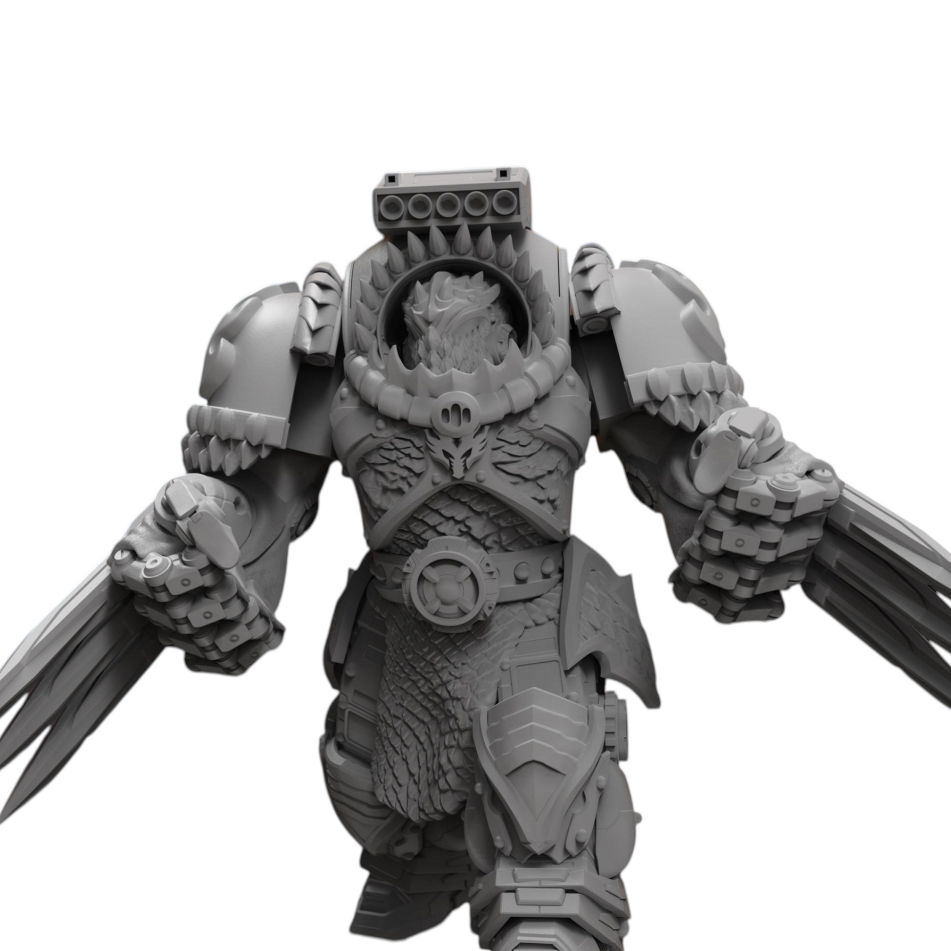 Dragon Knights Assault Infernos - Atlan Forge - Tabletop Wargaming Miniature Sci-Fi Chaos Daemon Proxy Modular