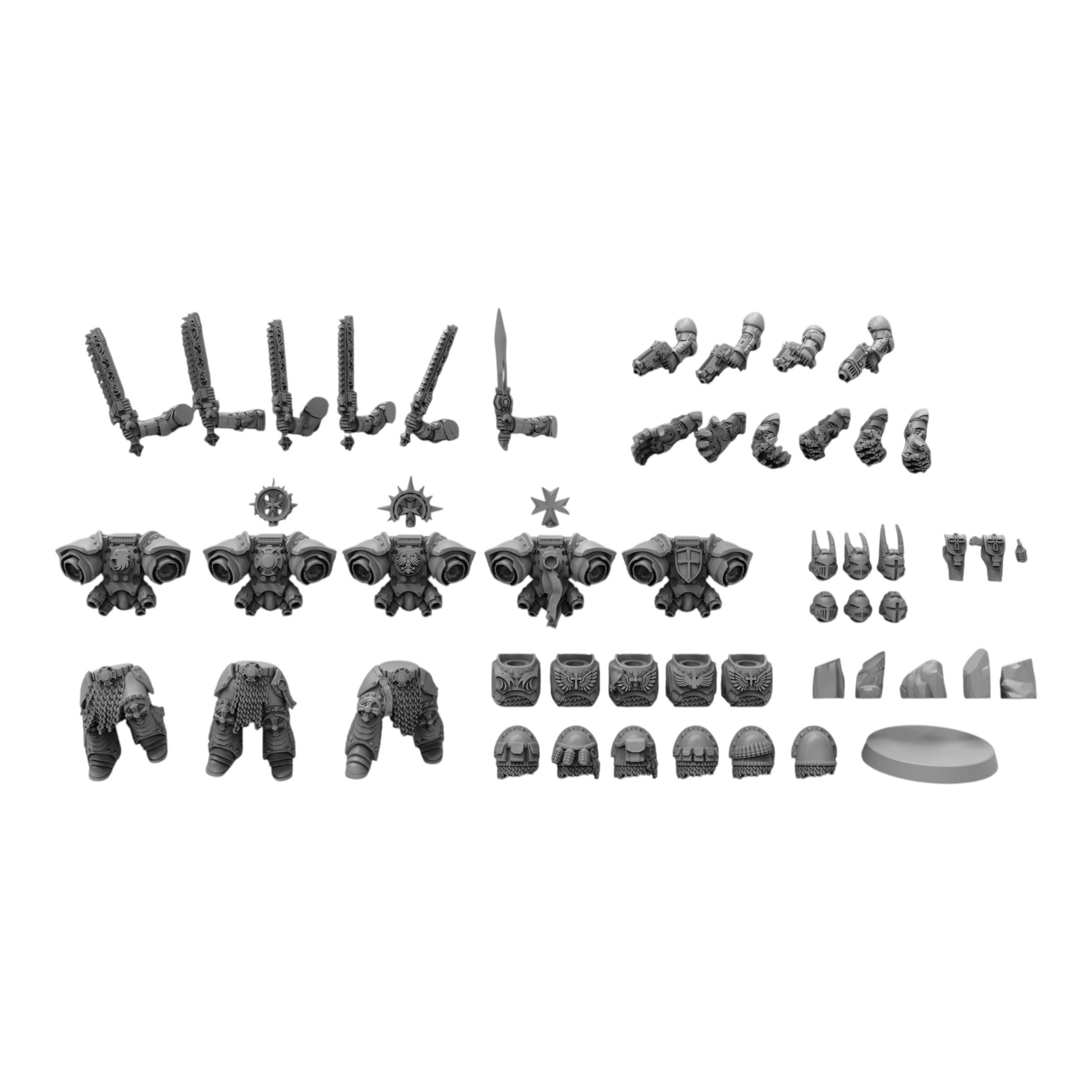 Templar Knight Warhawks - Atlan Forge - Tabletop Wargaming Miniature Sci-Fi Proxy Modular