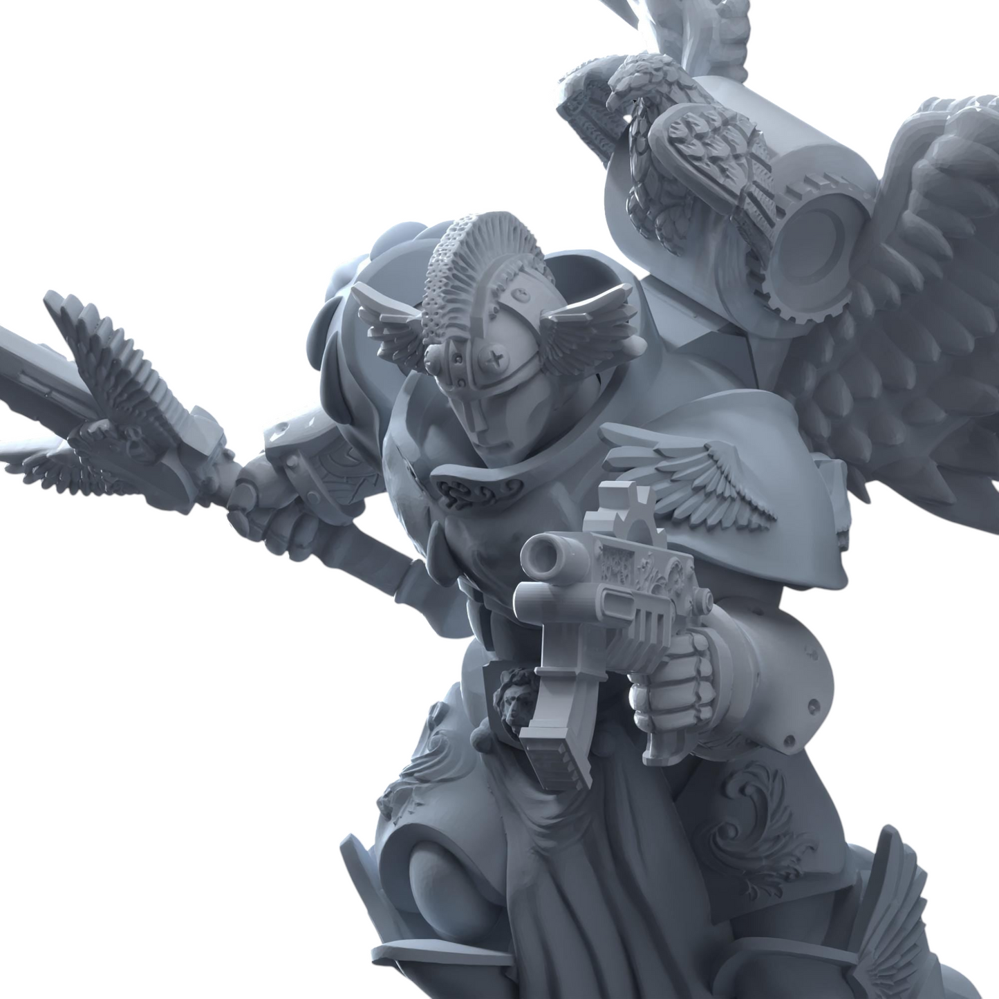 Winged Blood Guard | Printerra Studios | Tabletop Wargaming Miniature Grim Dark Sci-Fi Proxy