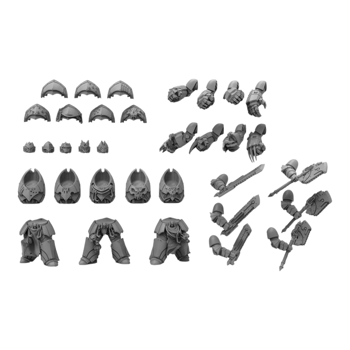 Nekramoroi Uriasi Heavy Armor - Vampire Knights - Atlan Forge - Tabletop Wargaming Miniature Sci-Fi Chaos Daemon Proxy Modular