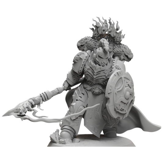 Dragon Knights Captain - Atlan Forge - Tabletop Wargaming Miniature Sci-Fi Chaos Daemon Proxy Modular