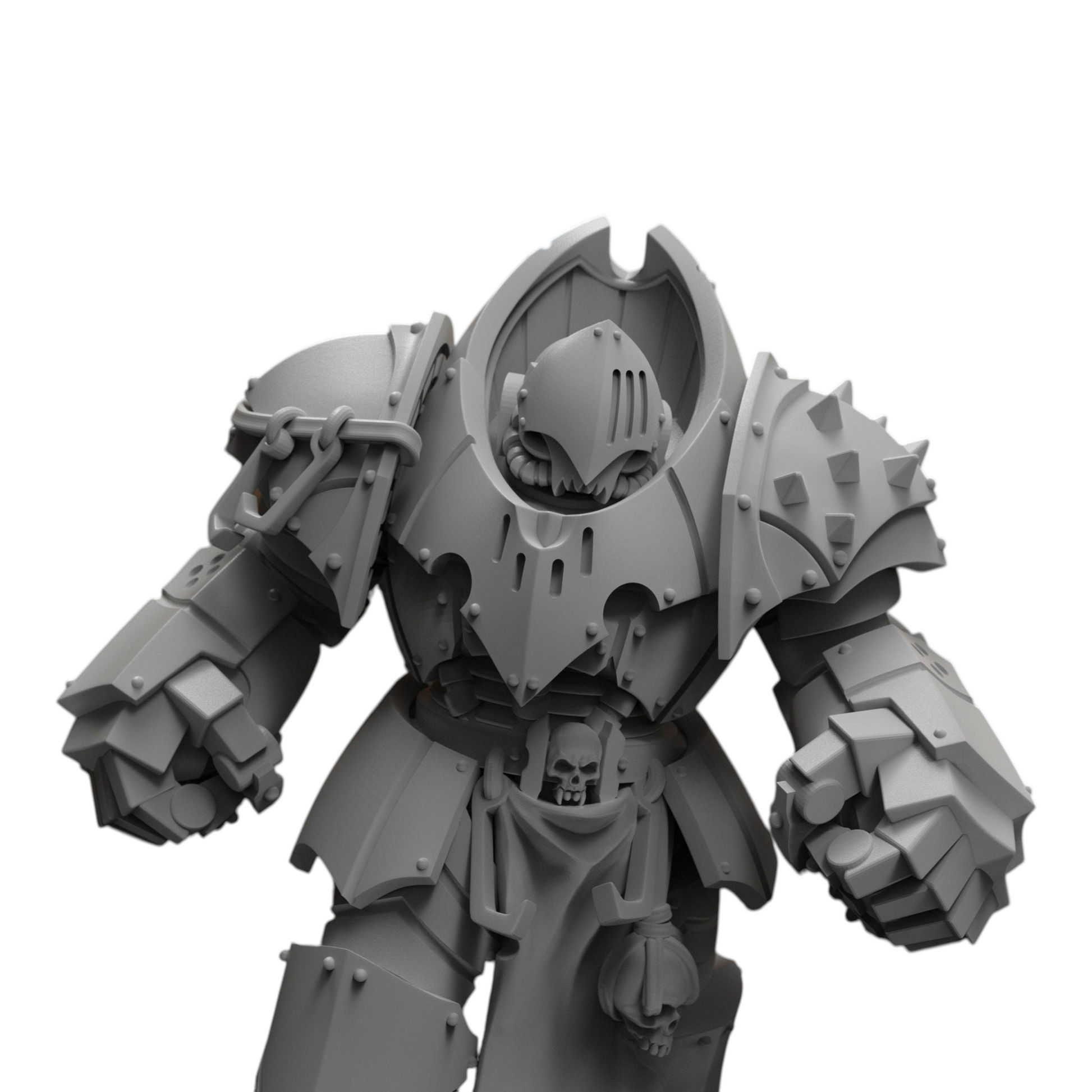 Nekramoroi Uriasi Heavy Armor - Vampire Knights - Atlan Forge - Tabletop Wargaming Miniature Sci-Fi Chaos Daemon Proxy Modular