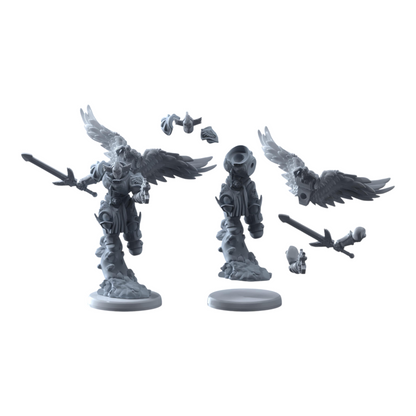 Winged Blood Guard | Printerra Studios | Tabletop Wargaming Miniature Grim Dark Sci-Fi Proxy