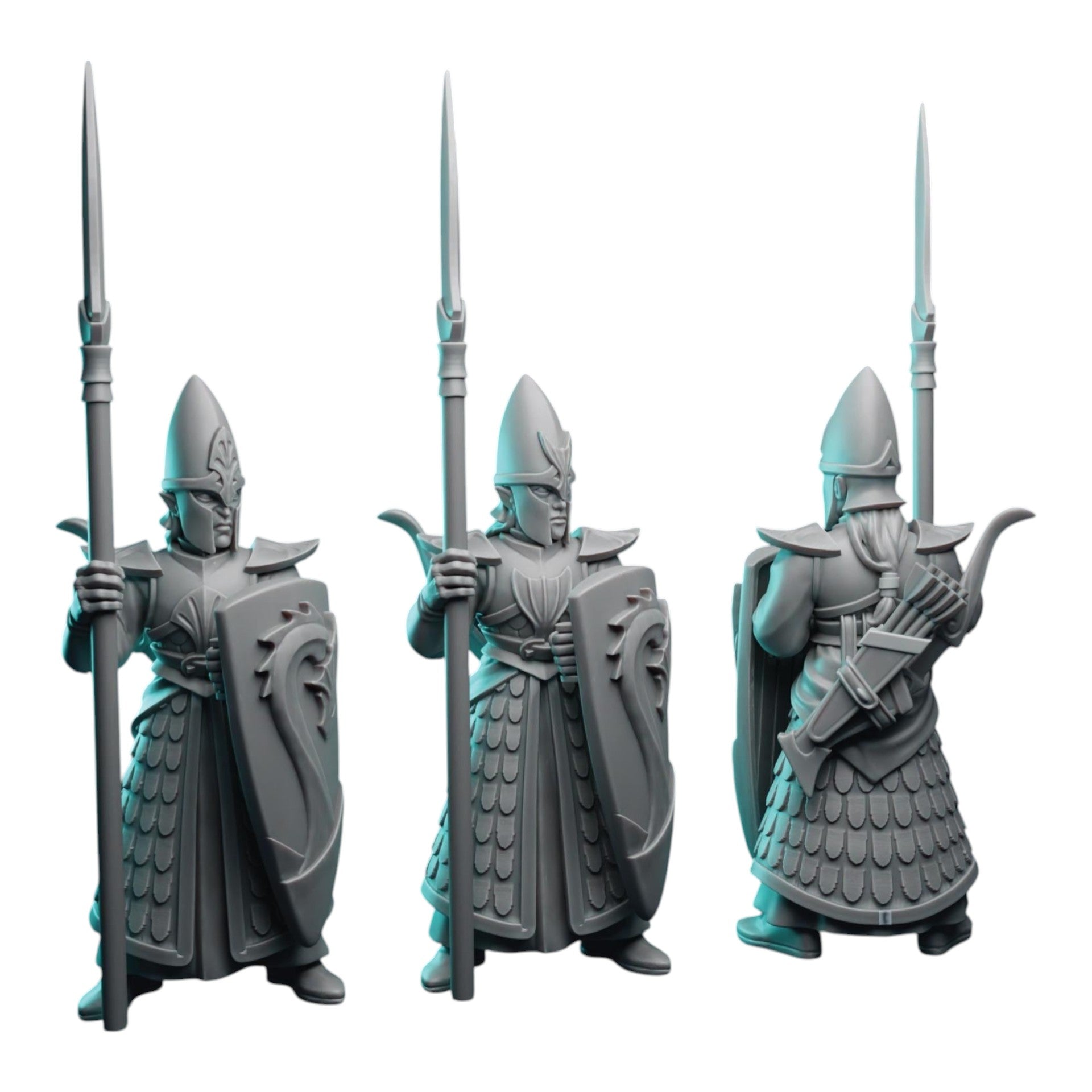 Ocean Guard (x12) | by Pink Dragon Miniatures | Fantasy Wargaming Proxy | Tabletop Games | Resin Miniatures