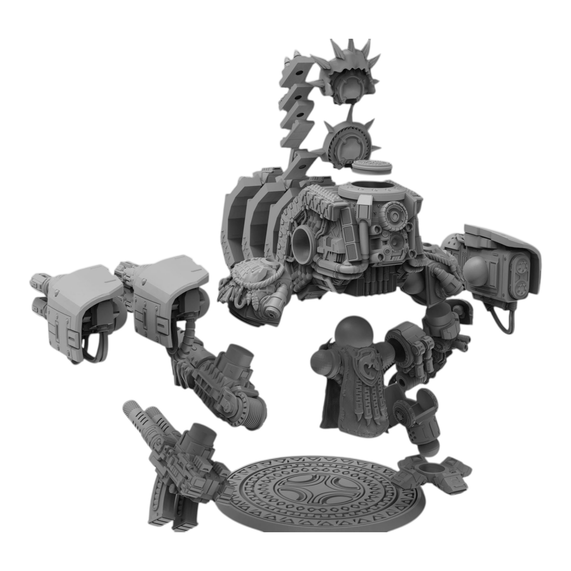 Wai Toa Wandering Ancestors Dreadnought - Atlan Forge - Tabletop Wargaming Miniature Sci-Fi/Proxy/Modular