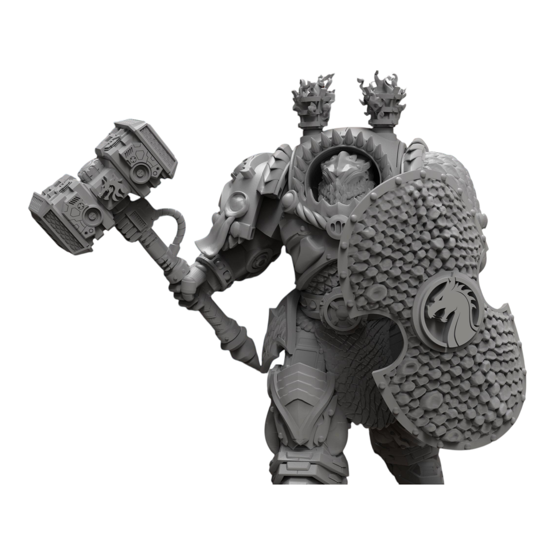 Dragon Knights Assault Infernos - Atlan Forge - Tabletop Wargaming Miniature Sci-Fi Chaos Daemon Proxy Modular