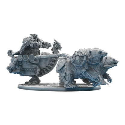 Asgardian Endre Isklaw on the Bear Chariot - Atlan Forge - Tabletop Wargaming Miniature Sci-Fi/Proxy/Modular