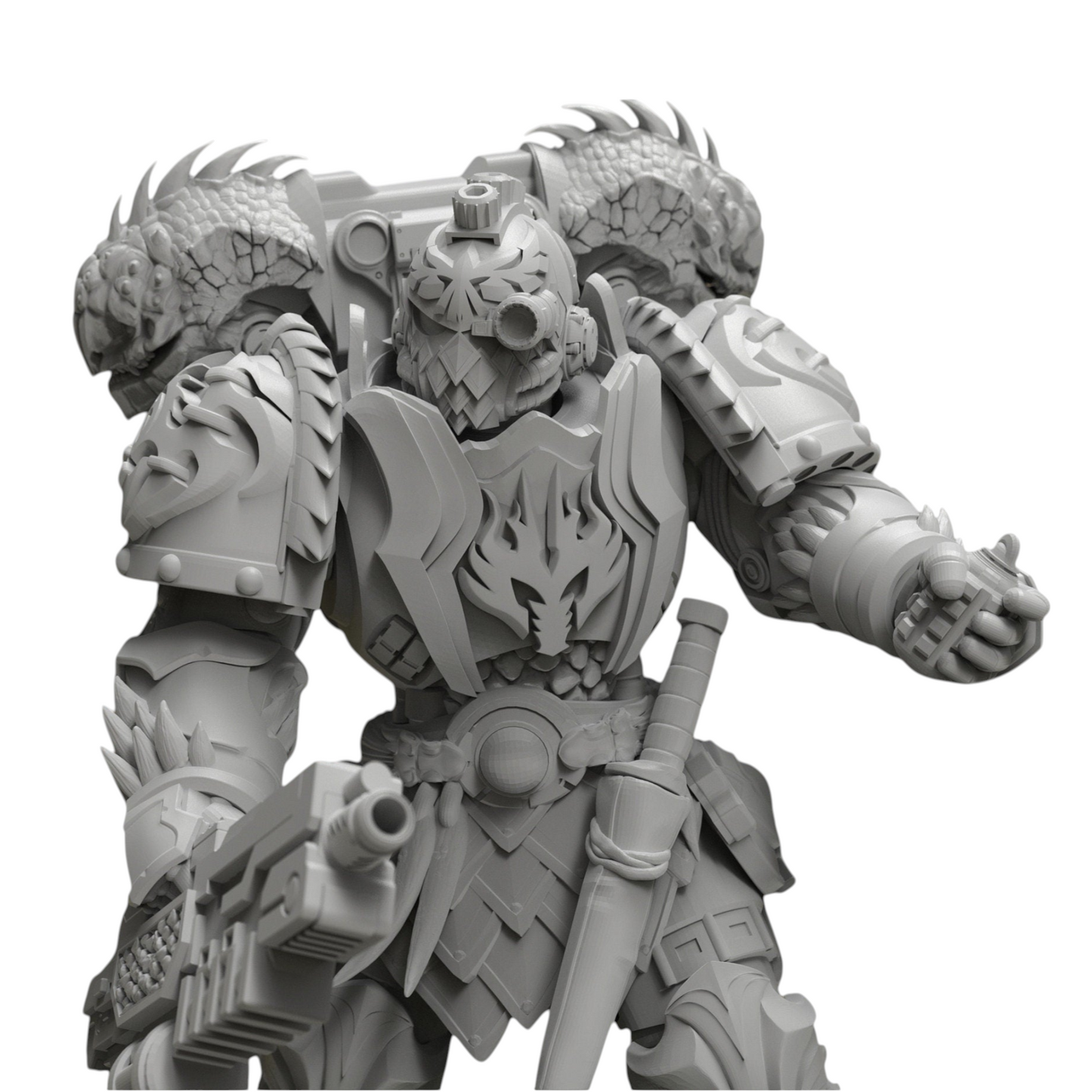 Dragon Knights Wardens - Atlan Forge - Tabletop Wargaming Miniature Sci-Fi Chaos Daemon Proxy Modular