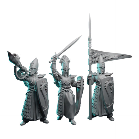Ocean Guard (x12) | by Pink Dragon Miniatures | Fantasy Wargaming Proxy | Tabletop Games | Resin Miniatures