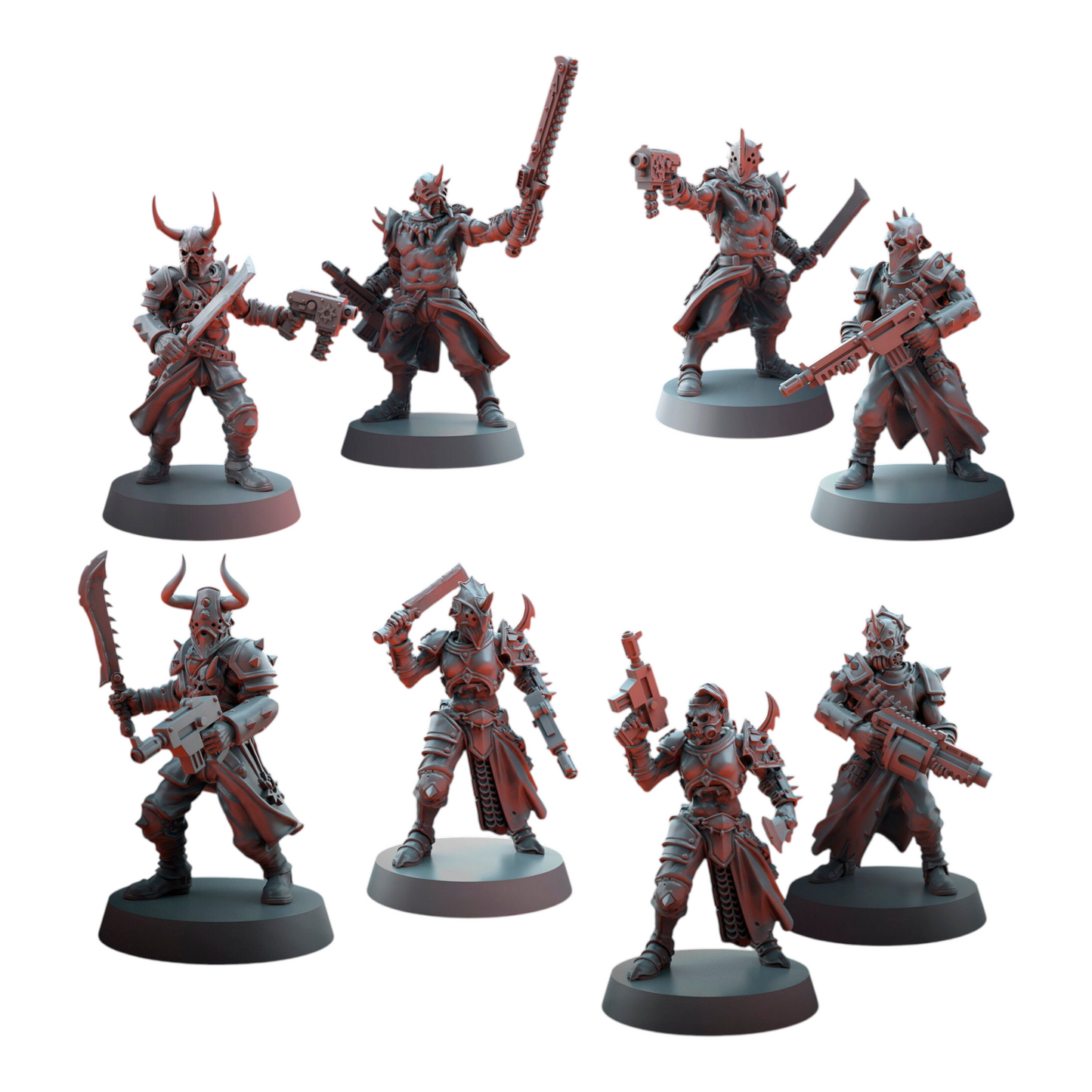 Dark Zealot Infantry - Proxies / Cultists / Modular - by TalesKeeper - Tabletop Wargaming Miniature Sci-Fi/Fantasy/Proxy