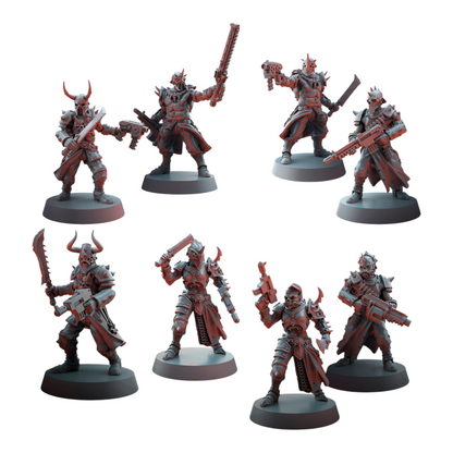 Dark Zealot Infantry - Proxies / Cultists / Modular - by TalesKeeper - Tabletop Wargaming Miniature Sci-Fi/Fantasy/Proxy